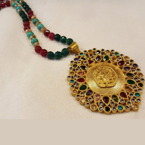 Gold platted semi precious stones studded - design 2