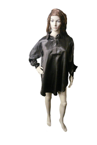 Plain Silk Brown Shirt