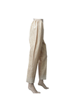 Skin Colour Cotton Embroidered Trouser/Pants