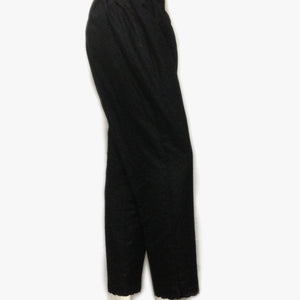 Black Cotton Full Embroided Trouser