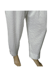 White Linen Full Embroided Trouser