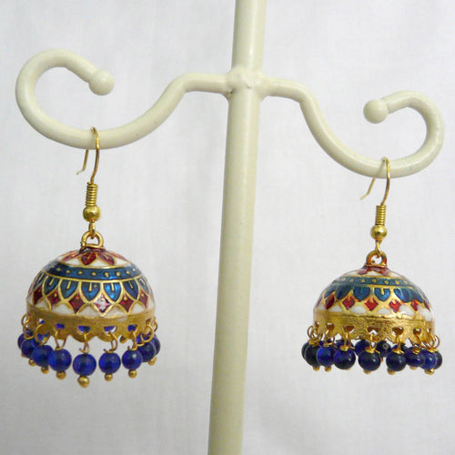 Jaipori meenakari jhumki