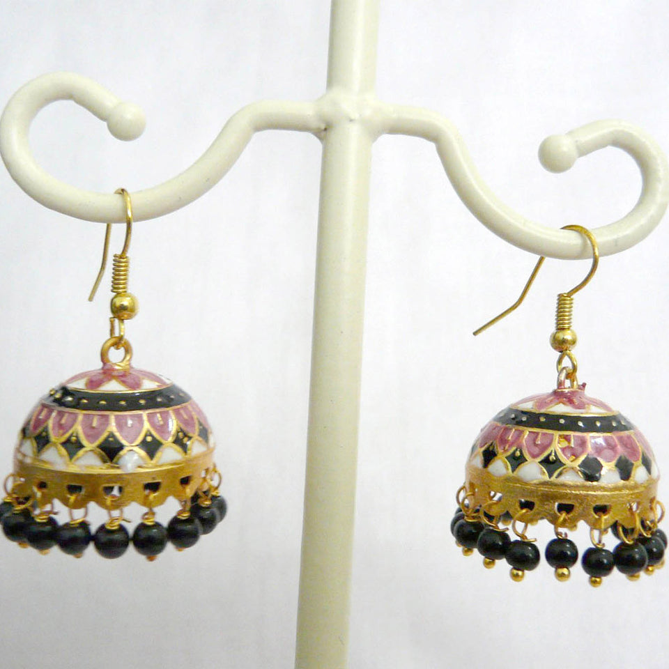 Jaipori meenakari jhumki