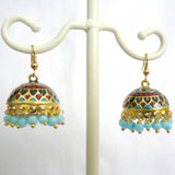 Jaipori meenakari jhumki
