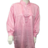 Baby Pink Self Print Silk Trendy Top